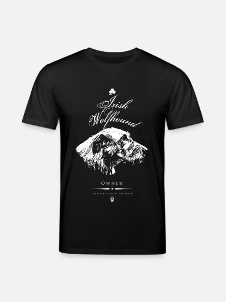 Irisches Wolfshund-Emblem - Stanley/Stella Unisex Bio-T-Shirt CREATOR - Schwarz