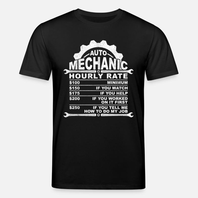 Auto Mechanic Hourly Rate - Stanley/Stella Unisex Bio-T-Shirt CREATOR  - Schwarz