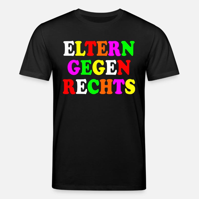Eltern gegen rechts - Stanley/Stella Unisex Bio-T-Shirt CREATOR  - Schwarz
