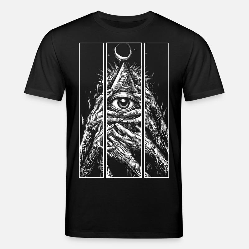 Œil pyramidal style punk - T-shirt bio CREATOR Stanley/Stella Unisexe - noir