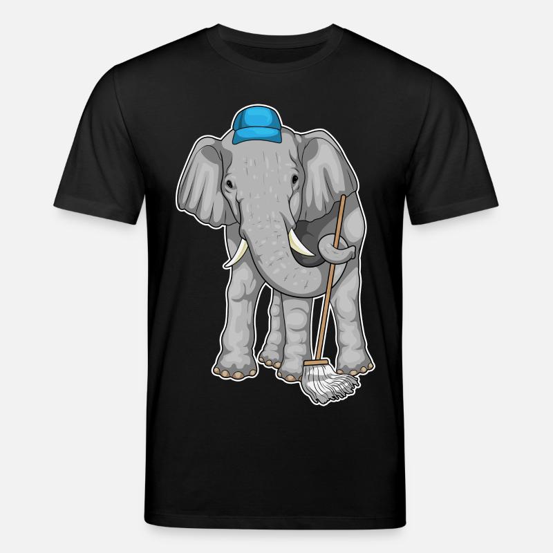 Nettoyant éléphant Vadrouille - T-shirt bio CREATOR Stanley/Stella Unisexe - noir