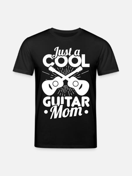 Just a cool guitar mom - Stanley/Stella CREATOR Unisex Organic T-Shirt - black