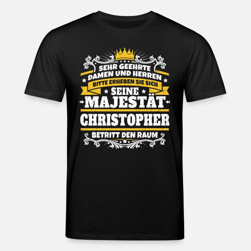 Sa Majesté Christopher - T-shirt bio CREATOR Stanley/Stella Unisexe - noir
