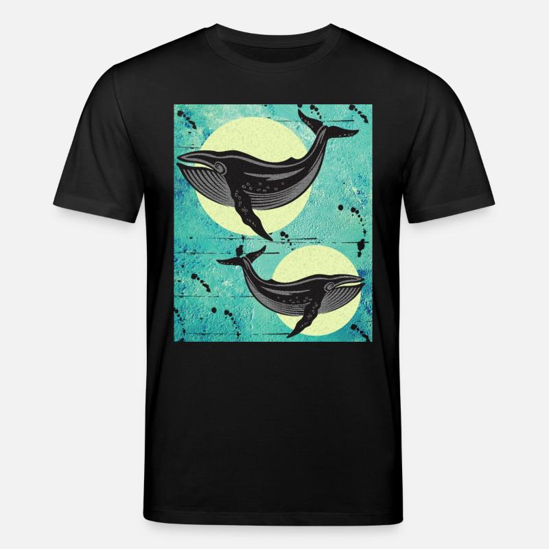 Buchelwale Wale - Stanley/Stella Unisex Bio-T-Shirt CREATOR  - Schwarz