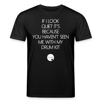 SCHLAGZEUGER - Stanley/Stella Unisex Bio-T-Shirt CREATOR  - Schwarz - Vorne - Alina (178cm) & Michal (187cm)