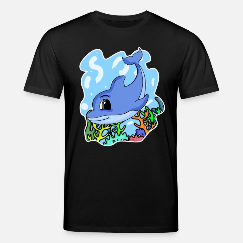 Delfin - Stanley/Stella Unisex Bio-T-Shirt CREATOR  - Schwarz
