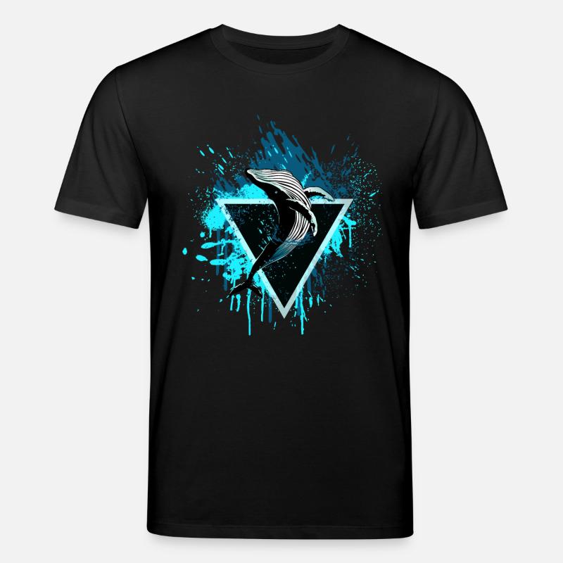 Baleine avec triangle - T-shirt bio CREATOR Stanley/Stella Unisexe - noir