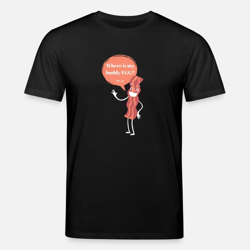 Bacon / EGG / Design / Baconstripes - Stanley/Stella Unisex Bio-T-Shirt CREATOR  - Schwarz