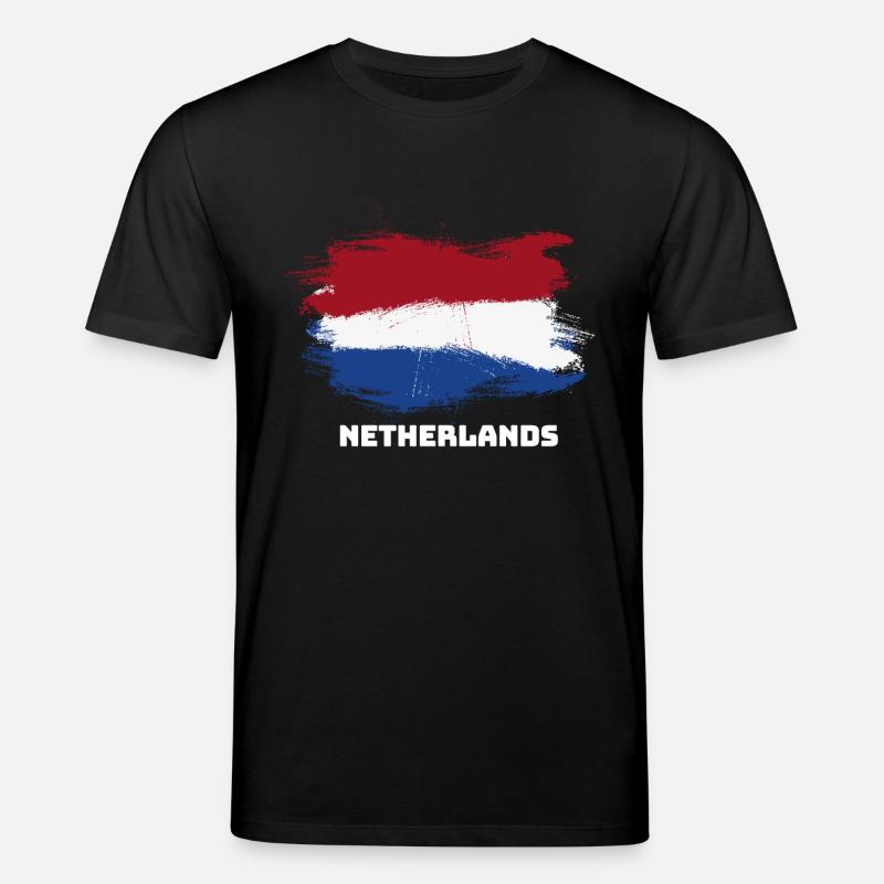 flag flag Pays-Bas Pays-Bas - T-shirt bio CREATOR Stanley/Stella Unisexe - noir
