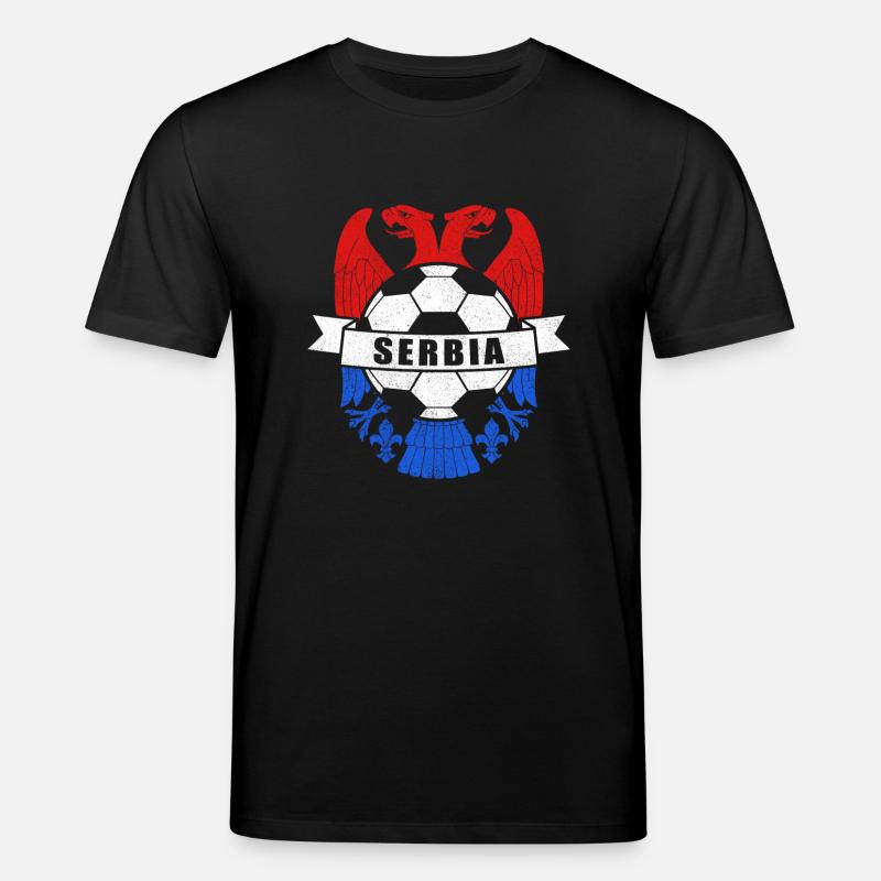 Serbien - Stanley/Stella Unisex Bio-T-Shirt CREATOR  - Schwarz