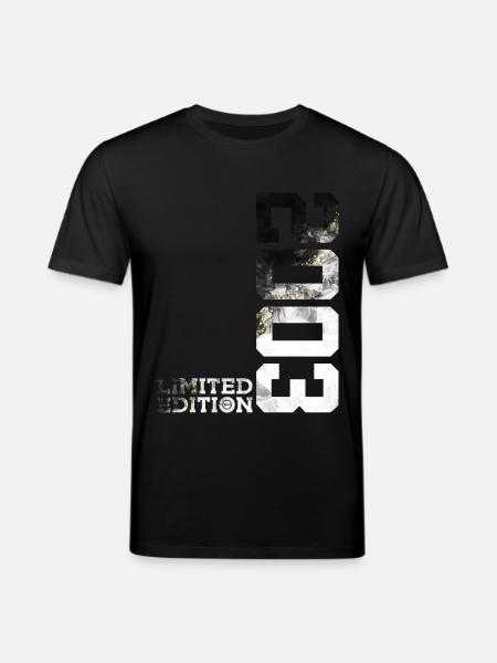 23RD BIRTHDAY LIMITED EDITION 2003 - Stanley/Stella CREATOR Unisex Organic T-Shirt - black