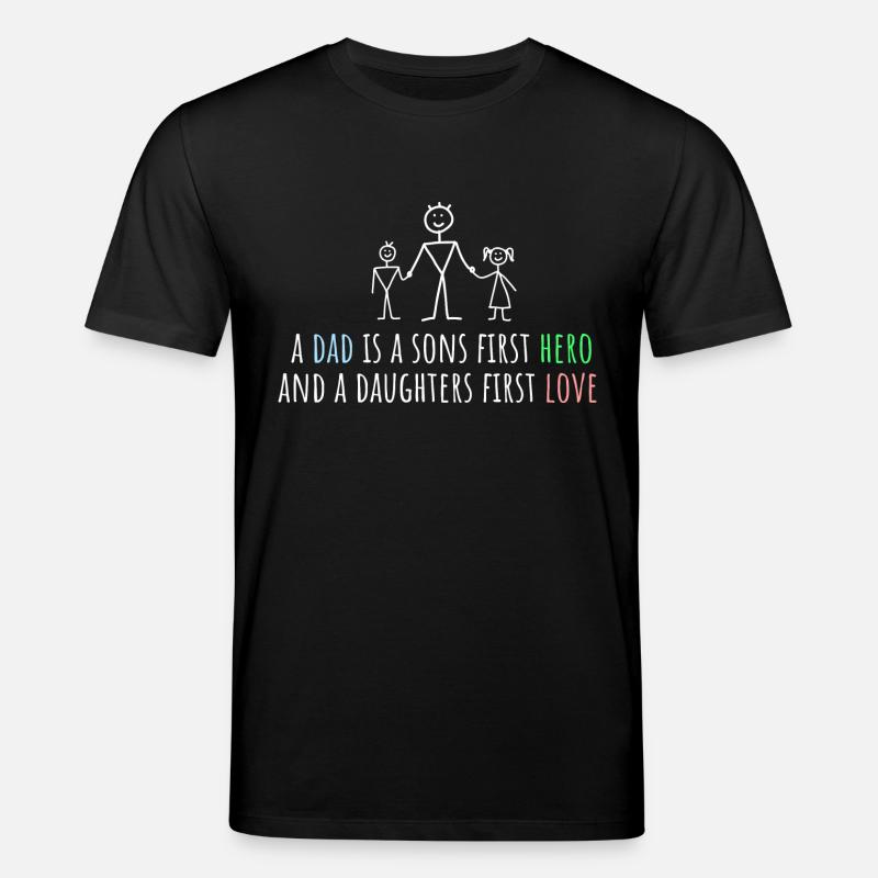 a dad is - Stanley/Stella Unisex Bio-T-Shirt CREATOR  - Schwarz