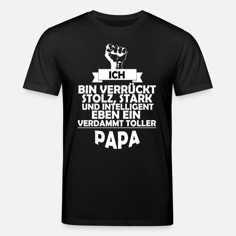 Papa - Stanley/Stella Unisex Bio-T-Shirt CREATOR  - Schwarz