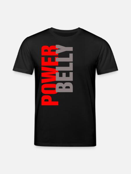 power belly - power belly - Stanley/Stella CREATOR Unisex Organic T-Shirt - black