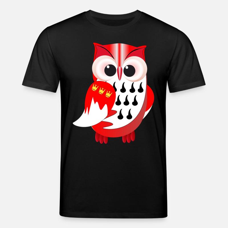 Eule auf Kölsch - Stanley/Stella Unisex Bio-T-Shirt CREATOR  - Schwarz