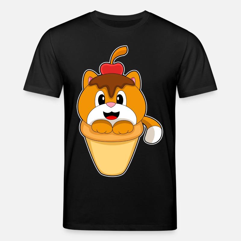Katze Waffeleis  - Stanley/Stella Unisex Bio-T-Shirt CREATOR  - Schwarz