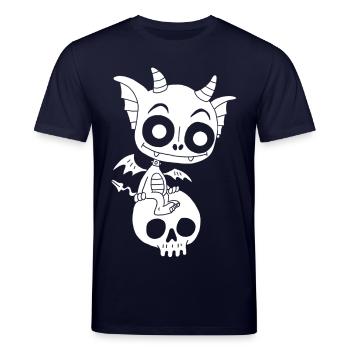 Petit démon blanc se repose - T-shirt bio CREATOR Stanley/Stella Unisexe - marine - Devant