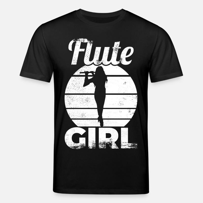 Flötenspielerin - Stanley/Stella Unisex Bio-T-Shirt CREATOR  - Schwarz