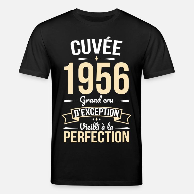 1956 – Perfekt gereift - Stanley/Stella Unisex Bio-T-Shirt CREATOR  - Schwarz