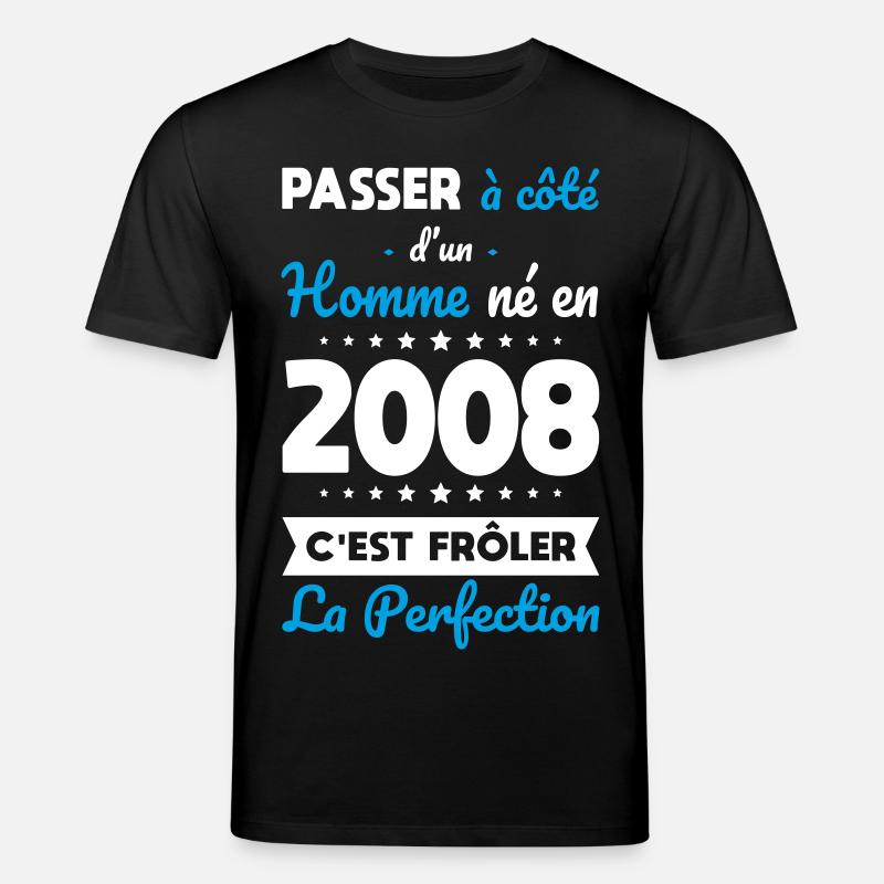 Geboren 2008 – Perfektion nahe - Stanley/Stella Unisex Bio-T-Shirt CREATOR  - Schwarz