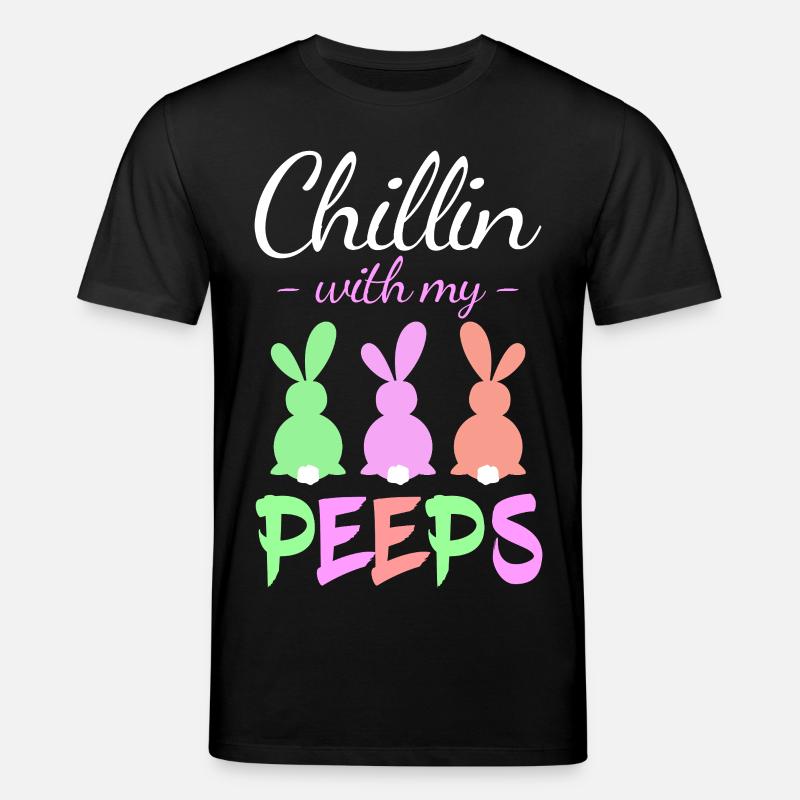 Chillin with Peeps Pastellhasen - Stanley/Stella Unisex Bio-T-Shirt CREATOR  - Schwarz