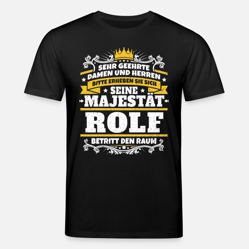 Sa Majesté Rolf - T-shirt bio CREATOR Stanley/Stella Unisexe - noir