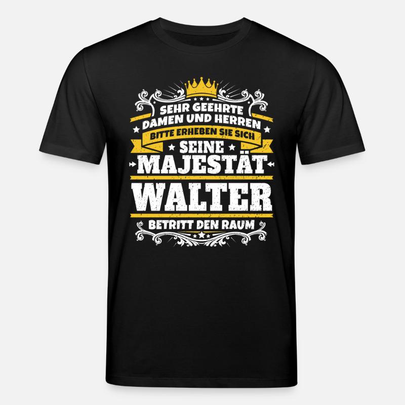 Sa Majesté Walter - T-shirt bio CREATOR Stanley/Stella Unisexe - noir