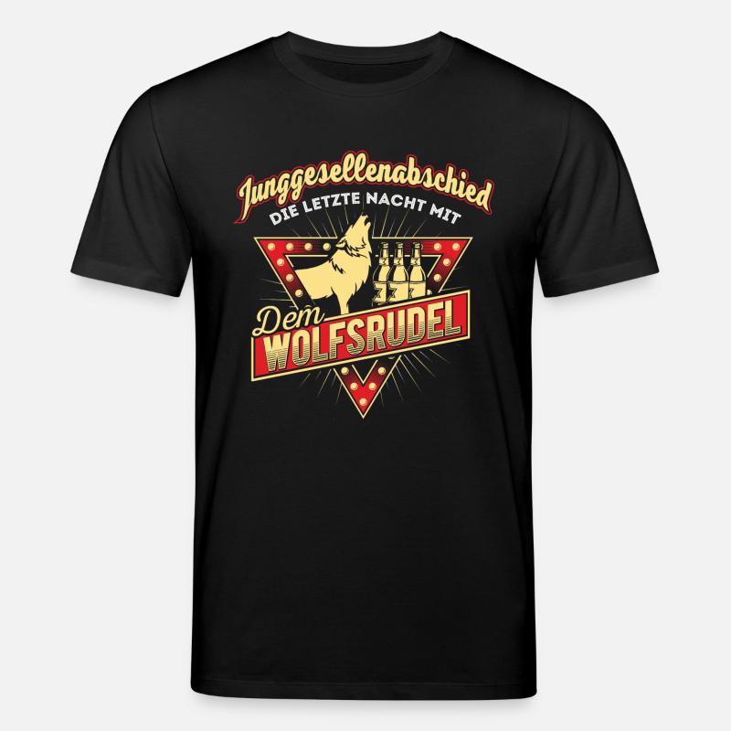 Junggesellenabschied Wolf - Stanley/Stella Unisex Bio-T-Shirt CREATOR  - Schwarz