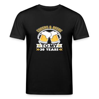 30. Geburtstag Biere - Stanley/Stella Unisex Bio-T-Shirt CREATOR  - Schwarz - Vorne - Alina (178cm) & Michal (187cm)