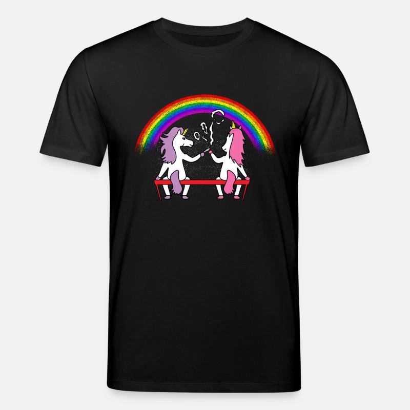Licornes banc de parc commun - T-shirt bio CREATOR Stanley/Stella Unisexe - noir