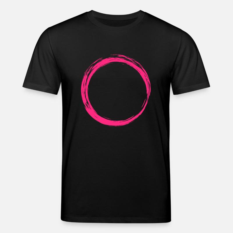 Kreis Symbol Design Rosa - Stanley/Stella Unisex Bio-T-Shirt CREATOR  - Schwarz