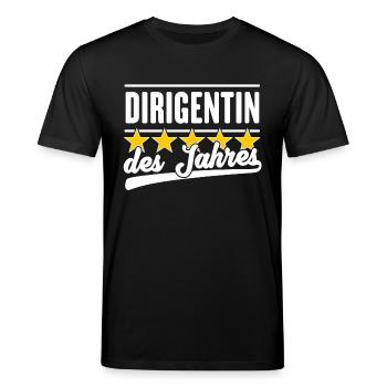 Dirigentin des Jahres - Stanley/Stella Unisex Bio-T-Shirt CREATOR  - Schwarz - Vorne - Alina (178cm) & Michal (187cm)