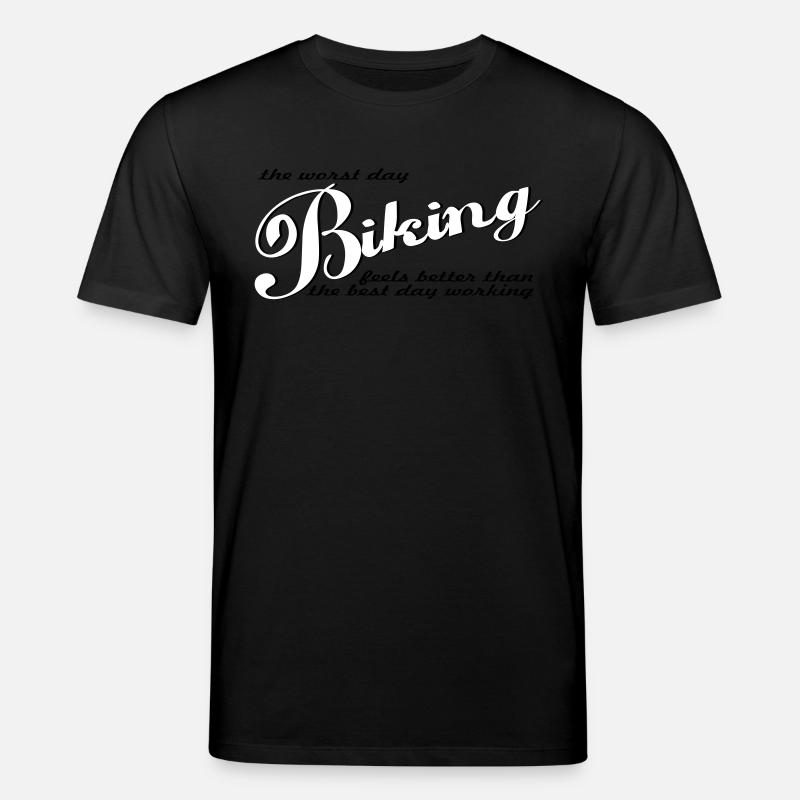 biking - Stanley/Stella CREATOR Unisex Organic T-Shirt - black
