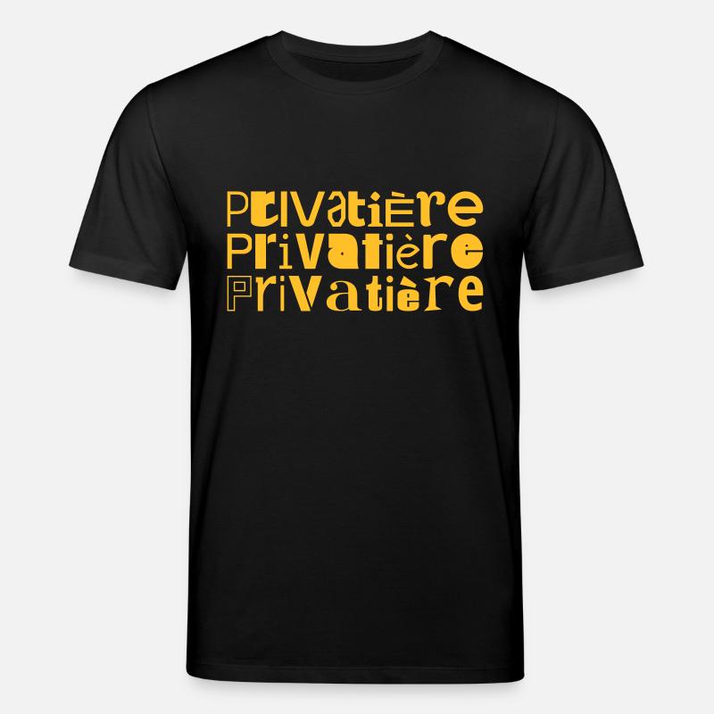 Privatisation Privatisation mot devise dire - T-shirt bio CREATOR Stanley/Stella Unisexe - noir