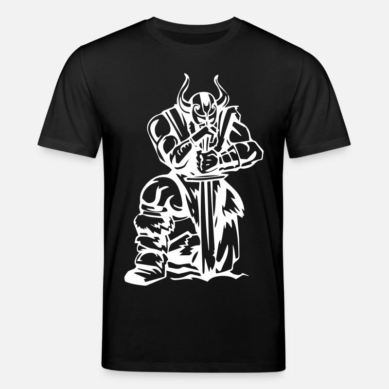 Wikinger Denkmal - Stanley/Stella Unisex Bio-T-Shirt CREATOR - Schwarz