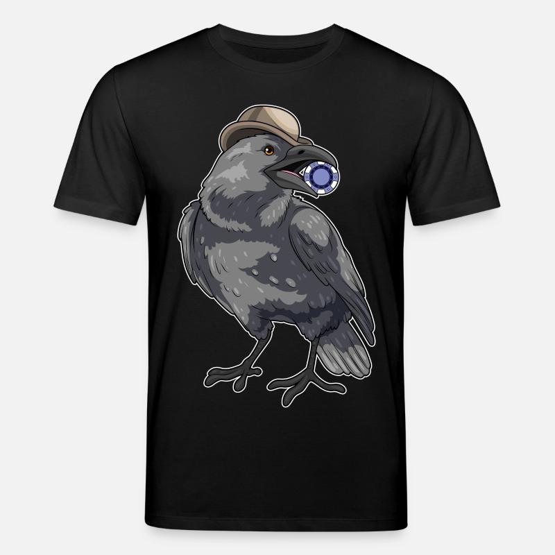 Crow Poker Jetons de Poker - T-shirt bio CREATOR Stanley/Stella Unisexe - noir