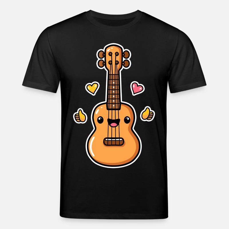 Ukulele Cartoon-Stil - Stanley/Stella Unisex Bio-T-Shirt CREATOR  - Schwarz