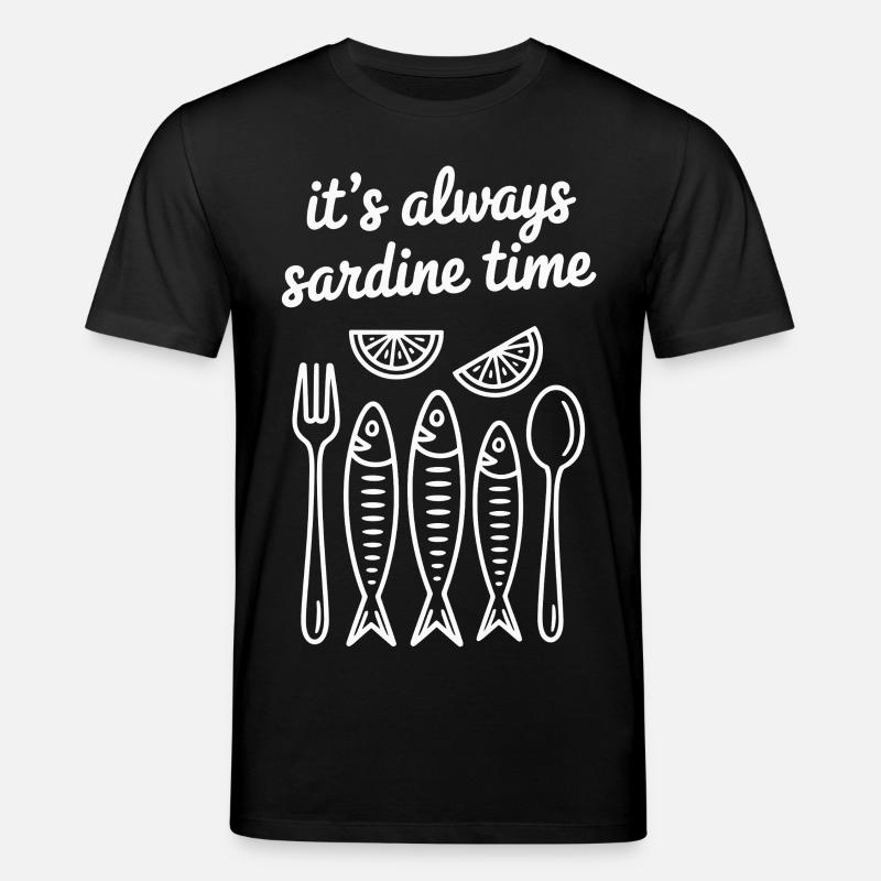 it's always sardine time - Stanley/Stella Unisex Bio-T-Shirt CREATOR  - Schwarz