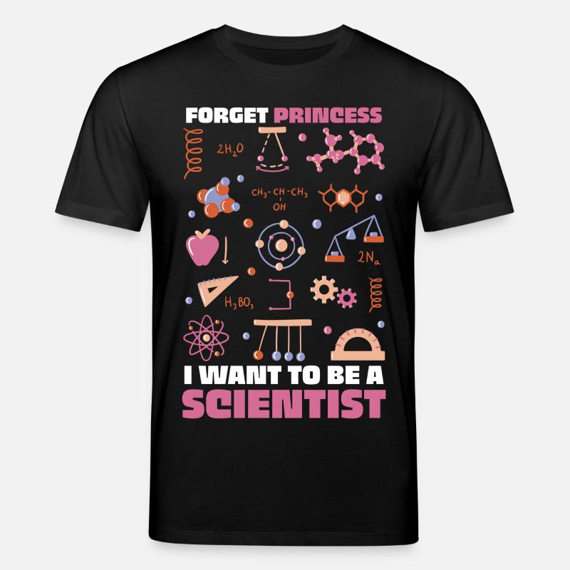 Ich will Wissenschaftler sein – bunte Doodles - Stanley/Stella Unisex Bio-T-Shirt CREATOR  - Schwarz