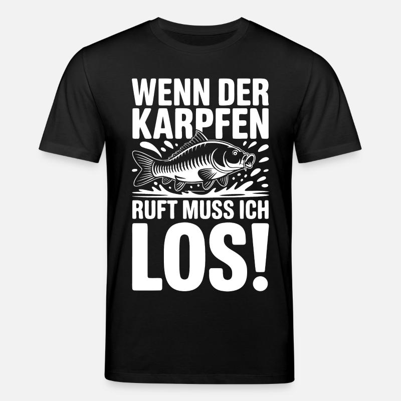 Wenn der Karpfen ruft - Stanley/Stella Unisex Bio-T-Shirt CREATOR  - Schwarz