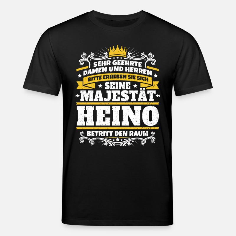 Sa Majesté Heino - T-shirt bio CREATOR Stanley/Stella Unisexe - noir