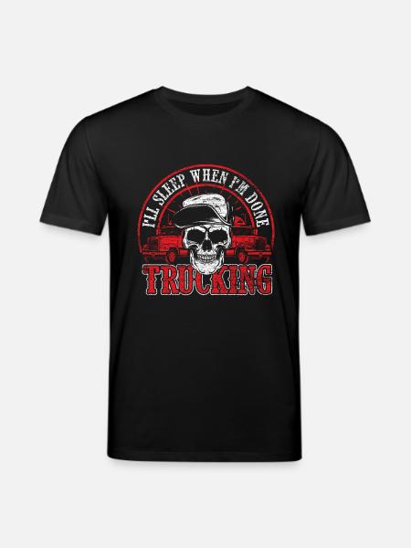 Truck driver - Stanley/Stella CREATOR Unisex Organic T-Shirt - black