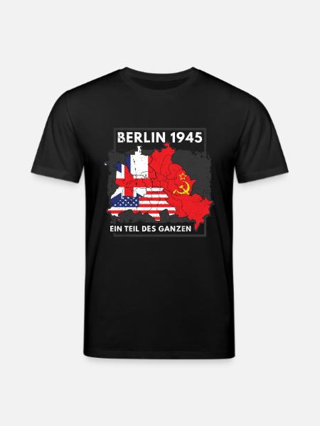 Berlin 1945 Teilung Zone - Stanley/Stella Unisex Bio-T-Shirt CREATOR  - Schwarz