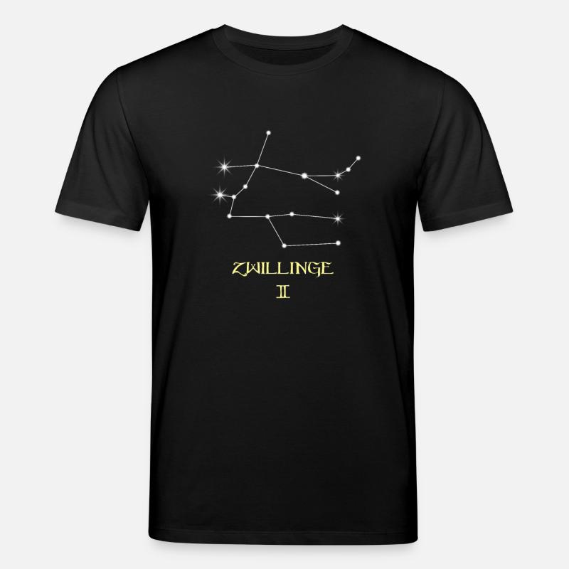 Zwilling Sternzeichen - Stanley/Stella Unisex Bio-T-Shirt CREATOR  - Schwarz
