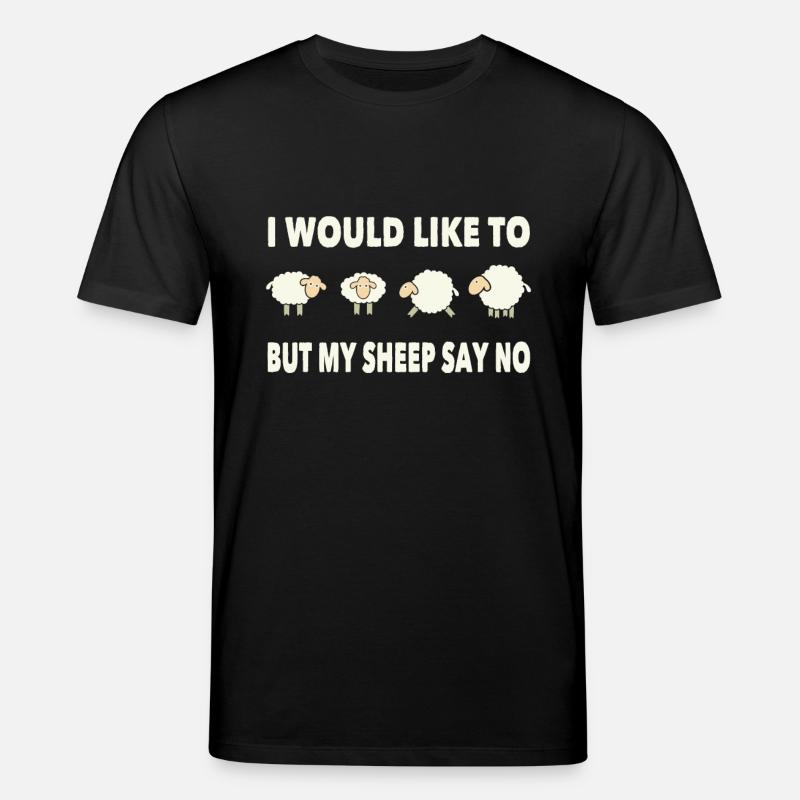 Sheep saying - Stanley/Stella CREATOR Unisex Organic T-Shirt - black