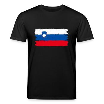Slowenien - Stanley/Stella Unisex Bio-T-Shirt CREATOR  - Schwarz - Vorne - Alina (178cm) & Michal (187cm)