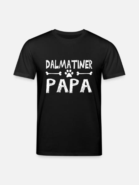Dalmatiner Papa - Stanley/Stella Unisex Bio-T-Shirt CREATOR  - Schwarz