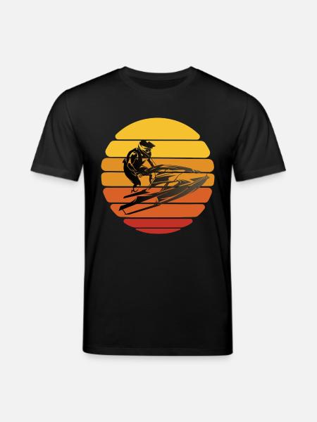 Jet Ski Design TShirt - Stanley/Stella CREATOR Unisex Organic T-Shirt - black
