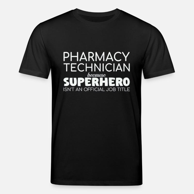 Technicien en pharmacie Super-héros - T-shirt bio CREATOR Stanley/Stella Unisexe - noir