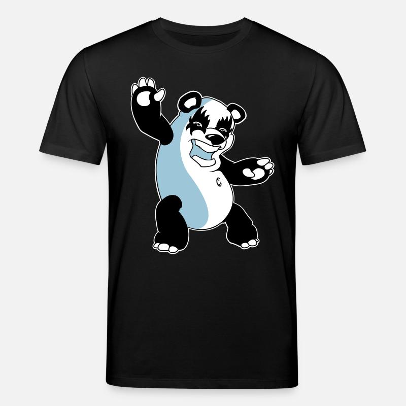 Panda Kiss - T-shirt bio CREATOR Stanley/Stella Unisexe - noir